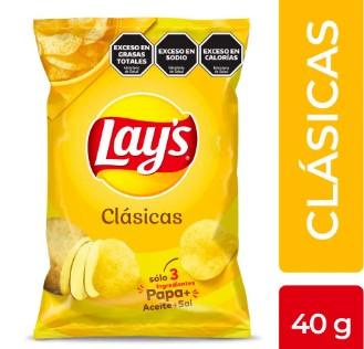 LAYS CLÁSICAS X 40 GR ( PEPSICO)